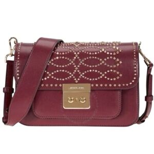 Michael Kors Sloan Editor Studded Leather Shoulder Bag